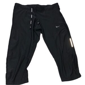 Nike dri fit small black crop fitness legging